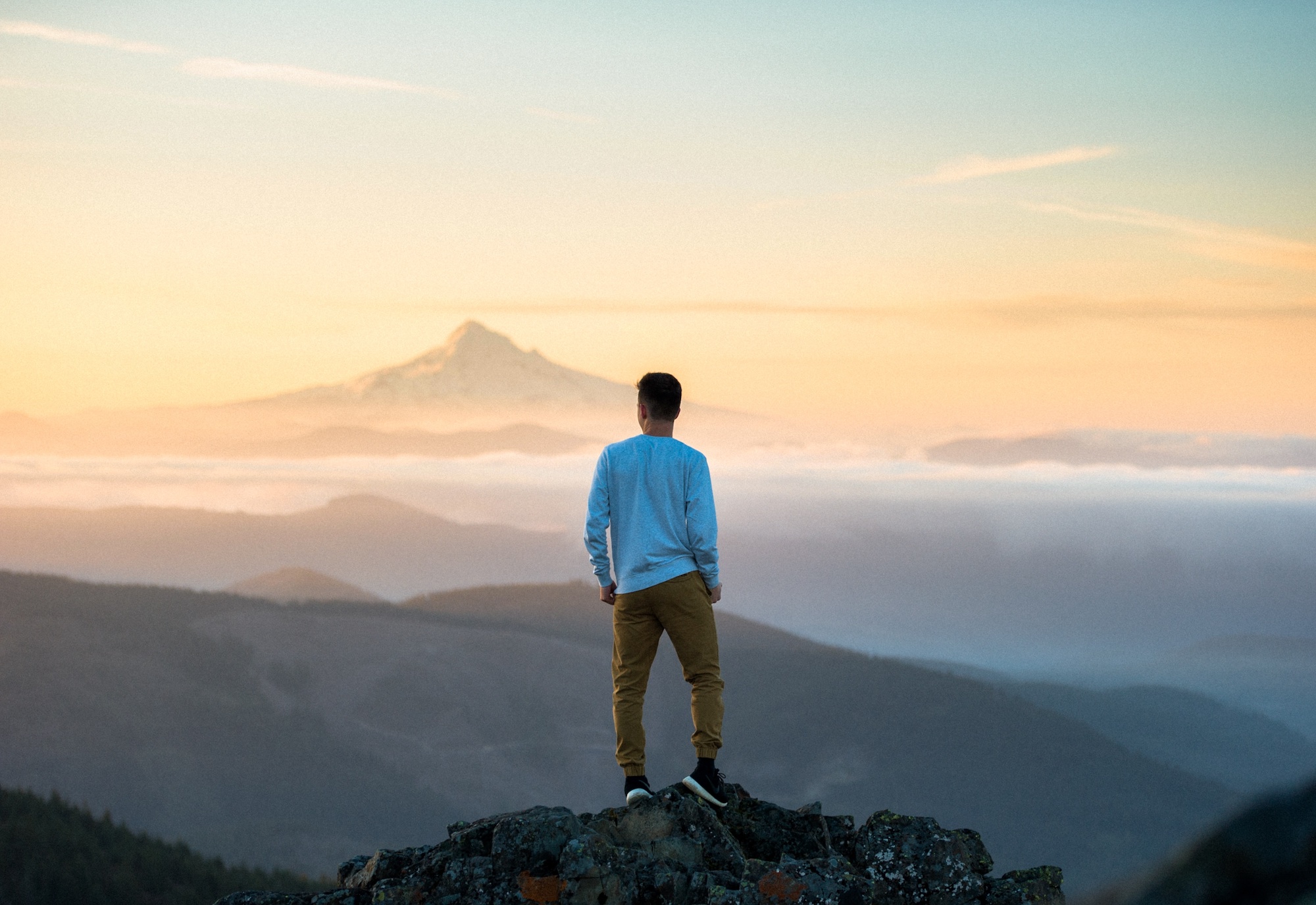 Person on a landscape